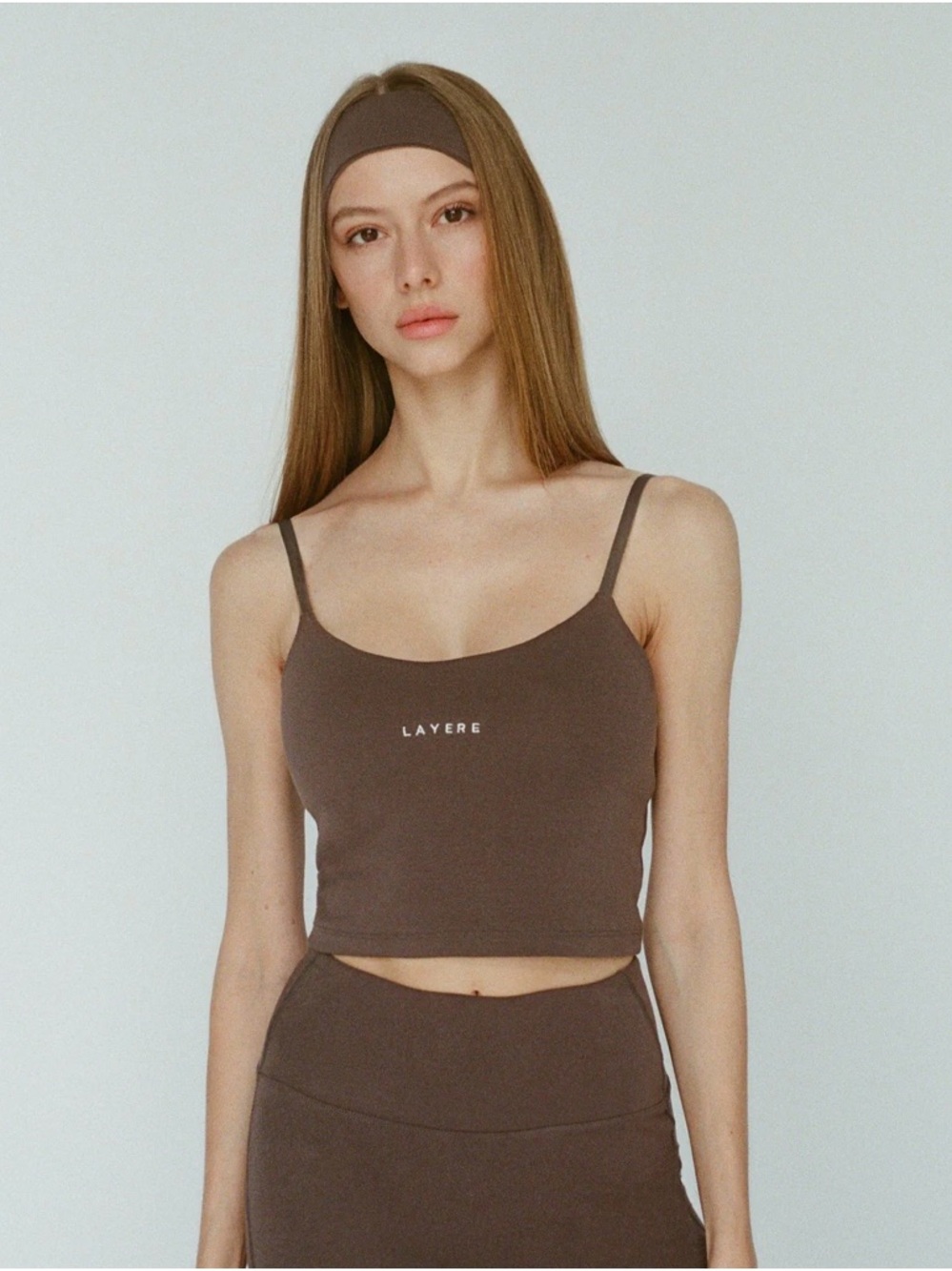 LAYERÉ Espresso Brown Sports Bra XS